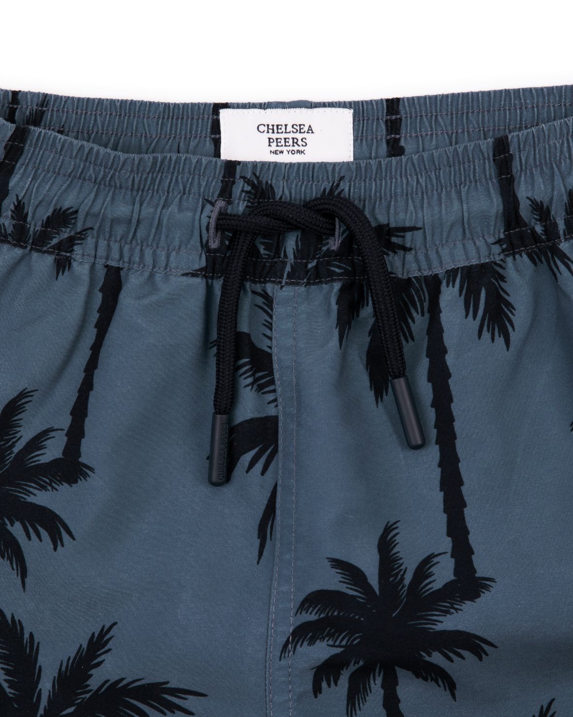 Boys' Midnight Palm Print Swim Shorts - Quick Dry Comfortable Beach Swimwear for Kids - Perfect for Pool, Beach, and Summer Water Activities