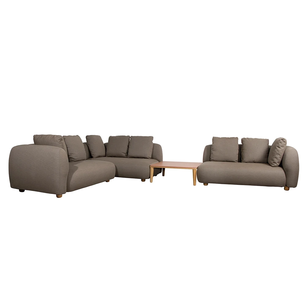 Outdoor Corner Sofa Set with Coffee Table - Waterproof Patio Furniture for Backyard, Garden, and Poolside Relaxation