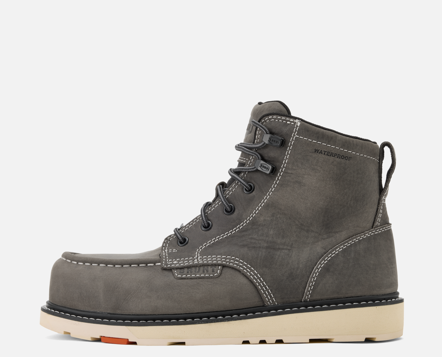 Limited Edition Marin 6” Waterproof Soft Toe Work Boots in Grey - Durable Safety Shoes for Construction & Outdoor Work