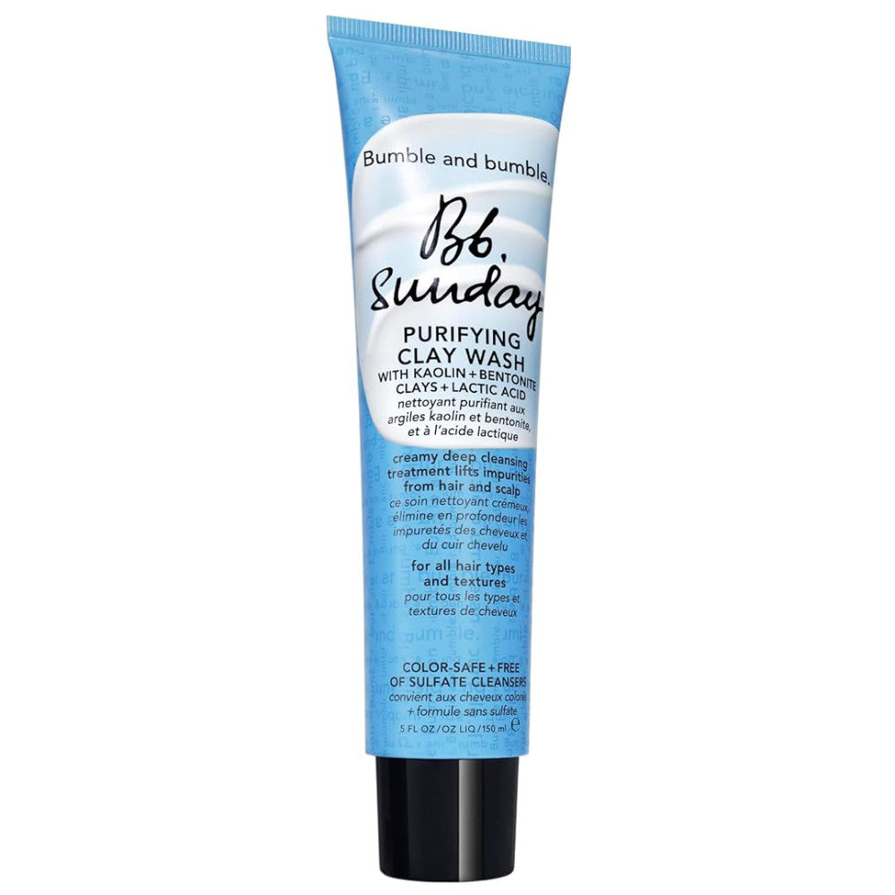 Bumble and Bumble Sunday Clarifying Shampoo 5 oz - Volumizing & Detoxifying Hair Wash for Oily Scalp | Perfect for Post-Workout, Travel & Weekly Deep Cleansing
