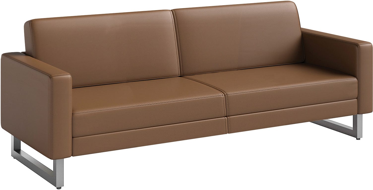 Safco Mirella Lounge Sofa with Legs - Modern Office & Home Furniture for Living Room, Reception Area & Waiting Room [1730MRL2]