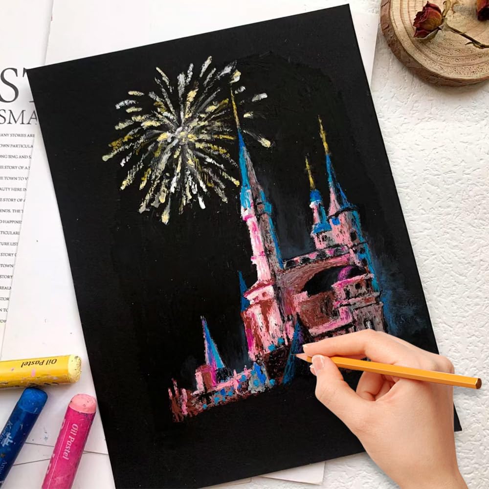 30 Sheets Black Cardstock Paper, 8.5 x 11 Inches, 92lb/250gsm Thick Cover Stock - Premium Heavyweight Cardstock for Printing, Invitations, Scrapbooking, DIY Crafts, Home Decor, Drawing & Art Projects - Perfect for Wedding Invites, Greeting Cards, School Projects and Professional Presentations