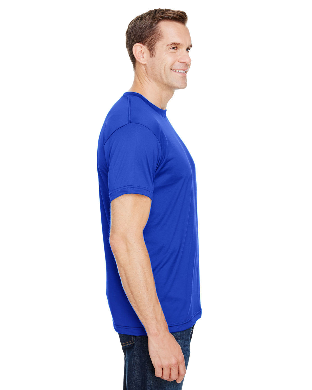Bayside BA5300 Unisex 4.5 oz. Performance T-Shirt - Moisture Wicking Polyester Workout Shirt for Men & Women - Gym, Running, Yoga & Casual Wear