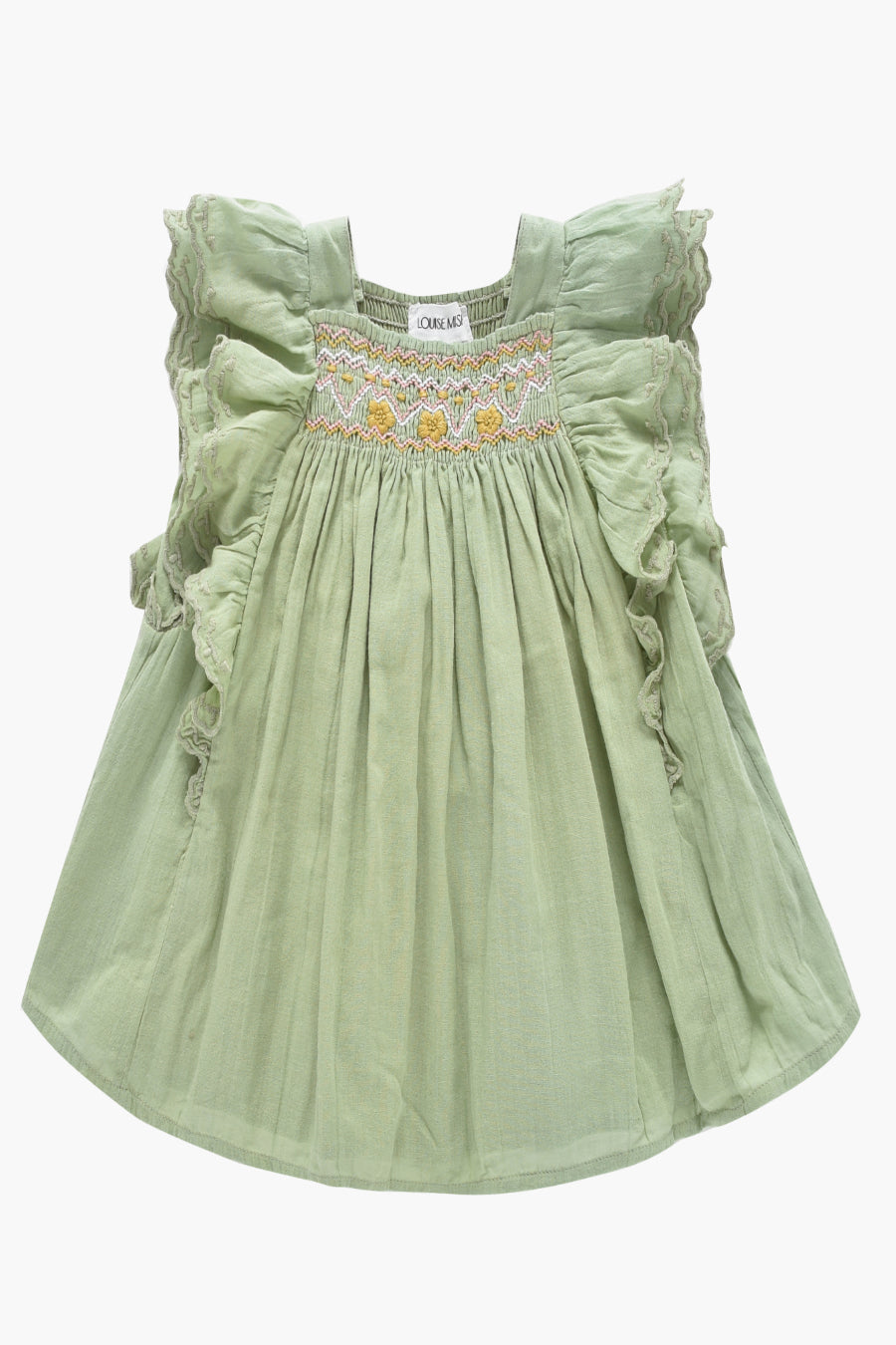 Girls Olive Green Dress by Louise Misha Martine - Perfect for Birthday Parties, School Events & Family Photos