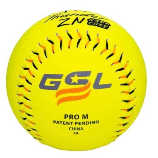 Dudley Thunder ZN Hardcore 44/375 GSL 12 Slowpitch Softballs - High Performance Softballs for Competitive Play & Training | Perfect for League Games, Tournaments & Practice