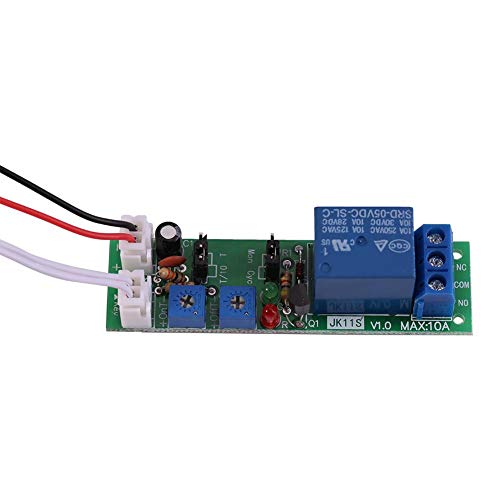 Garosa Adjustable Cycle Timer Relay Module - DC 5V 12V 24V Programmable Delay Switch for Circuit Testing, Fish Tank Intermittent Feeding (0-24 Hours) - Perfect for Home Automation, Aquarium Control & Electrical Projects