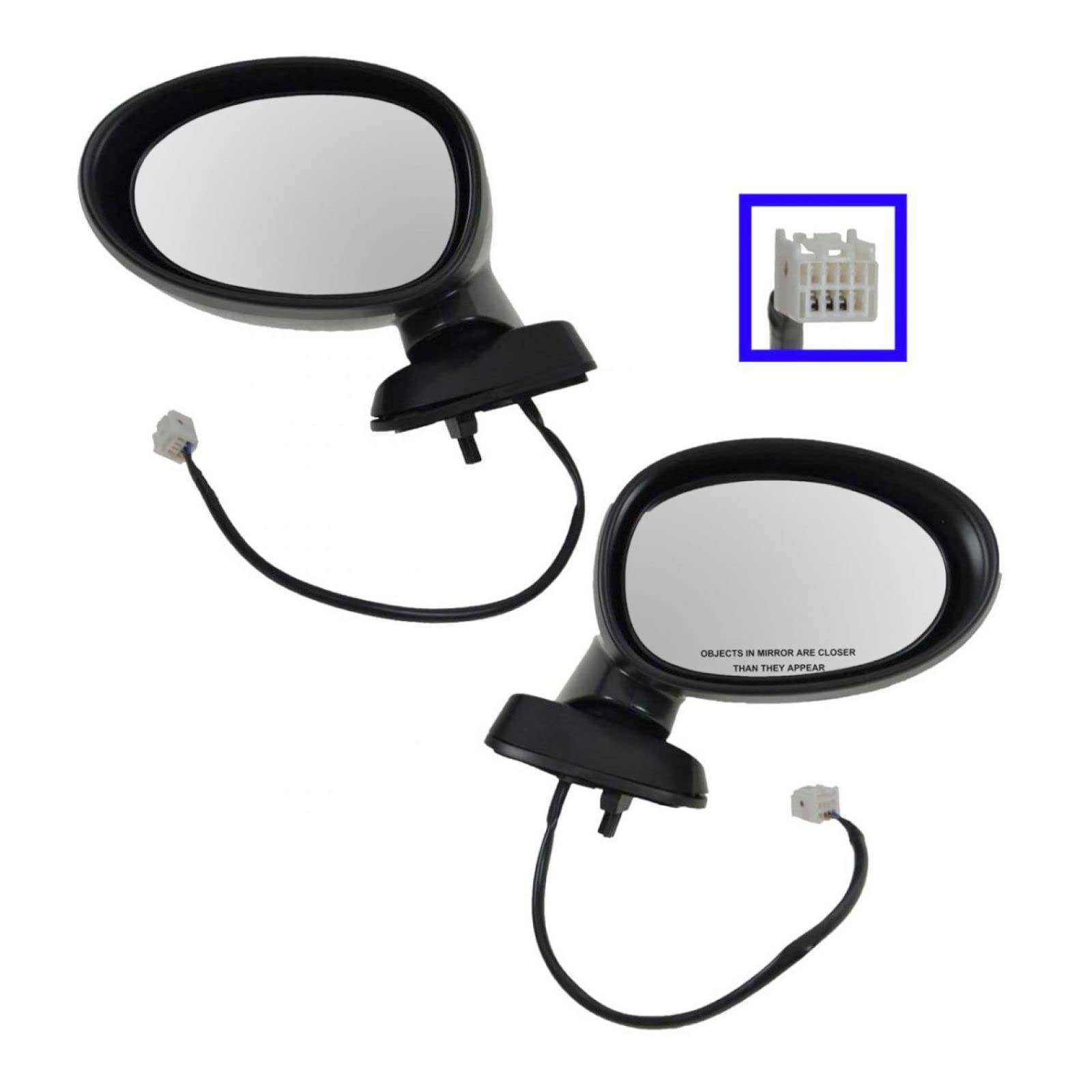Replacement Side Mirror Set for 2006-2015 Mazda MX-5 Miata - Driver & Passenger Side - MA1320165 MA1321165 - Perfect for Road Trips & Daily Commuting