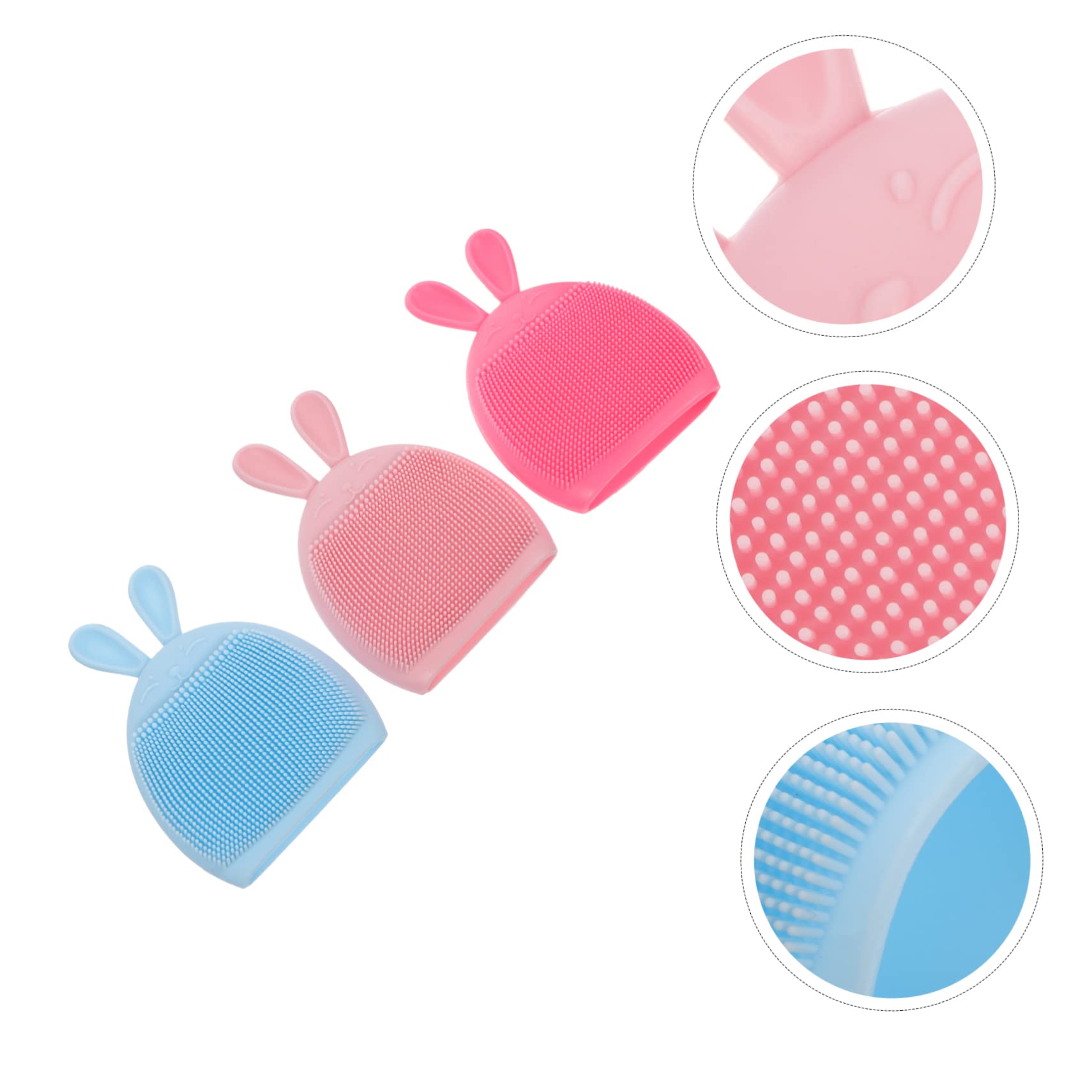 FRCOLOR 9 Pcs Silicone Face & Body Brush for Kids Bath & Shower