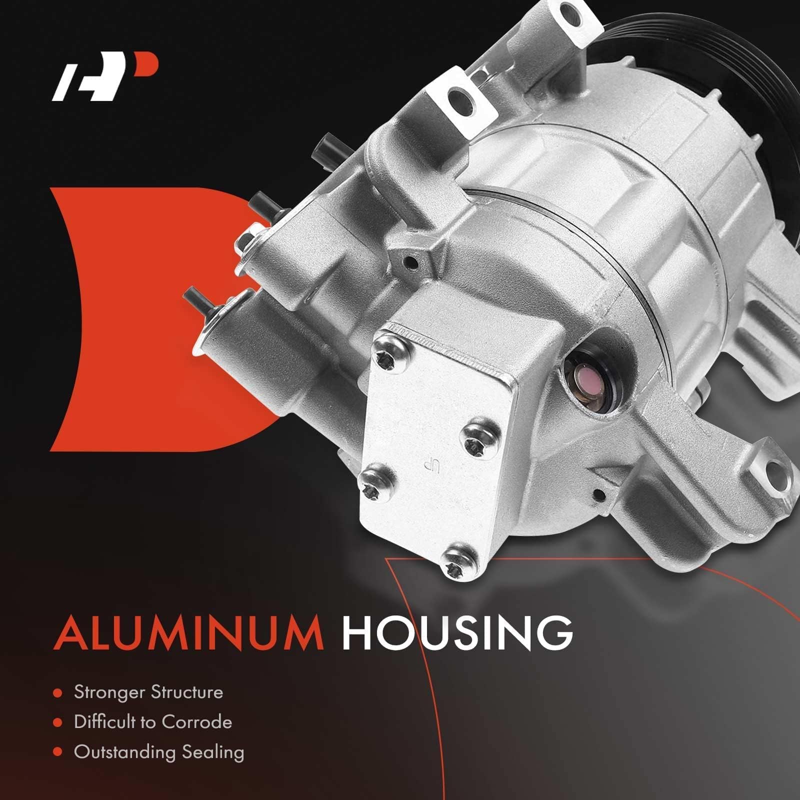 Premium AC Compressor with Clutch for 2013-2018 Nissan Altima 2.5L | VCS141C Style 6-Groove Replacement Part | Perfect for Summer Cooling & Auto AC Repair