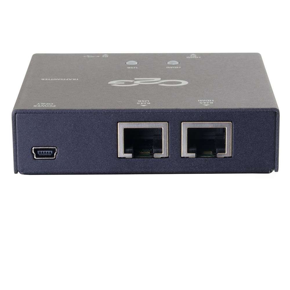 Legrand C2G 29637 HDMI USB Extender Over Cat5 Cable - 1 Count Short Range Kit with HDMI & Audio Extender (Black) for Home Theater, Conference Room & Gaming Setup