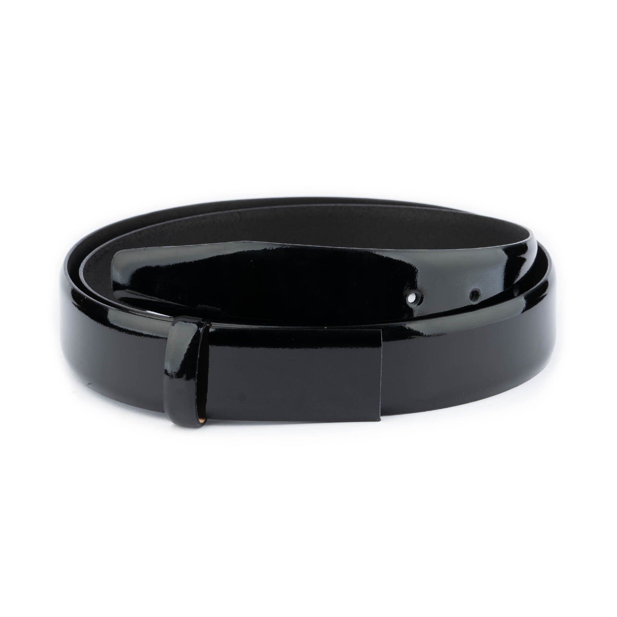 Cartier Buckle Replacement - Black Patent Leather Belt Strap for Men | Formal & Business Attire Accessory