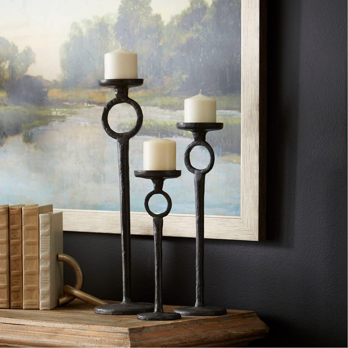 Cyan Design 04835 Duke Medium Candle Holder - Elegant Home Decor for Dining Table, Wedding Centerpiece & Fireplace Mantel