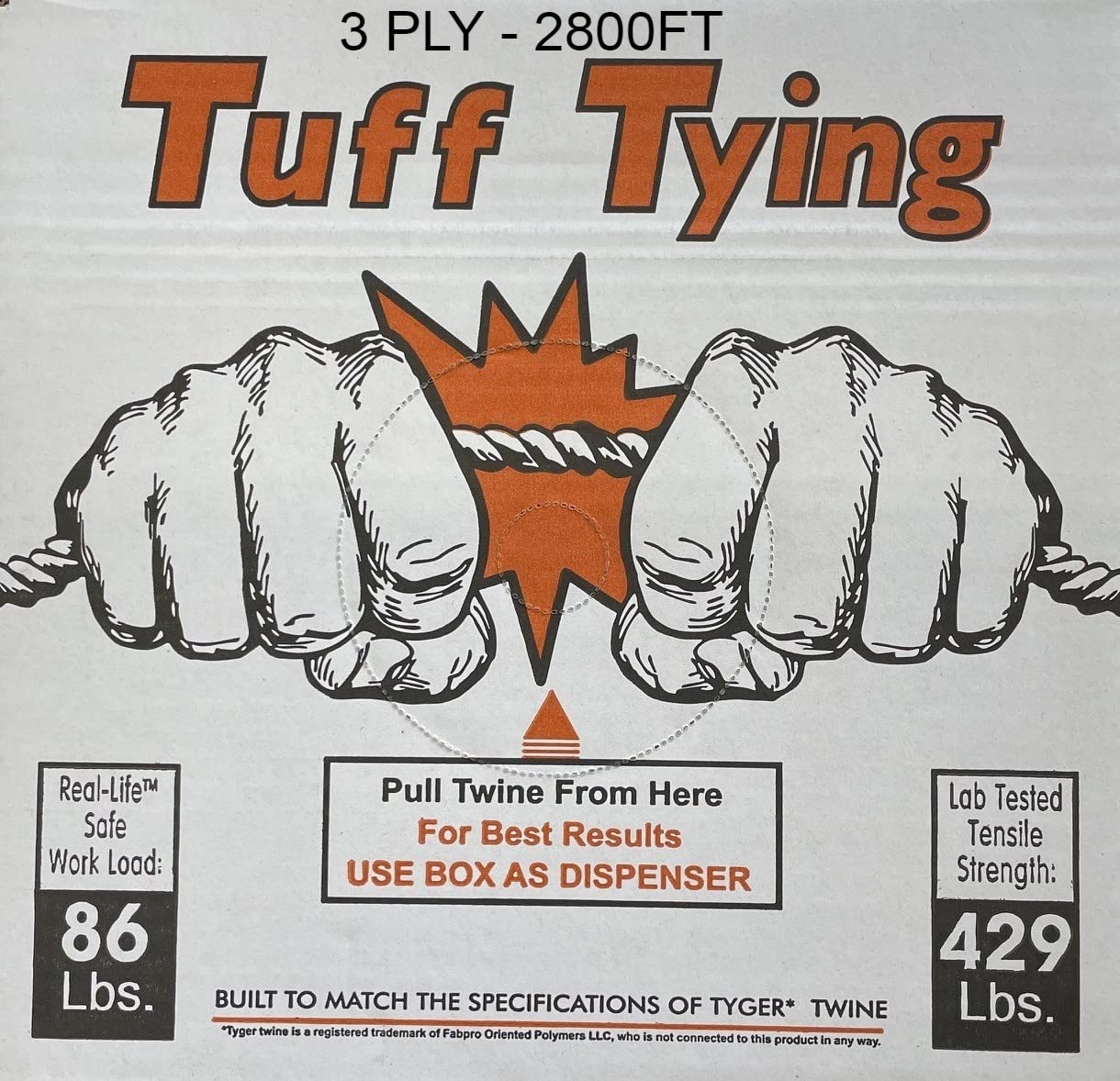 SGT KNOTS Heavy-Duty Polypropylene Twine - 3-Ply 2800ft White Rope for Commercial Bundling, Packaging & Shipping | 4-Pack with Center Pull Box Dispenser | Ideal for Warehouse, Farm, Construction & DIY Projects