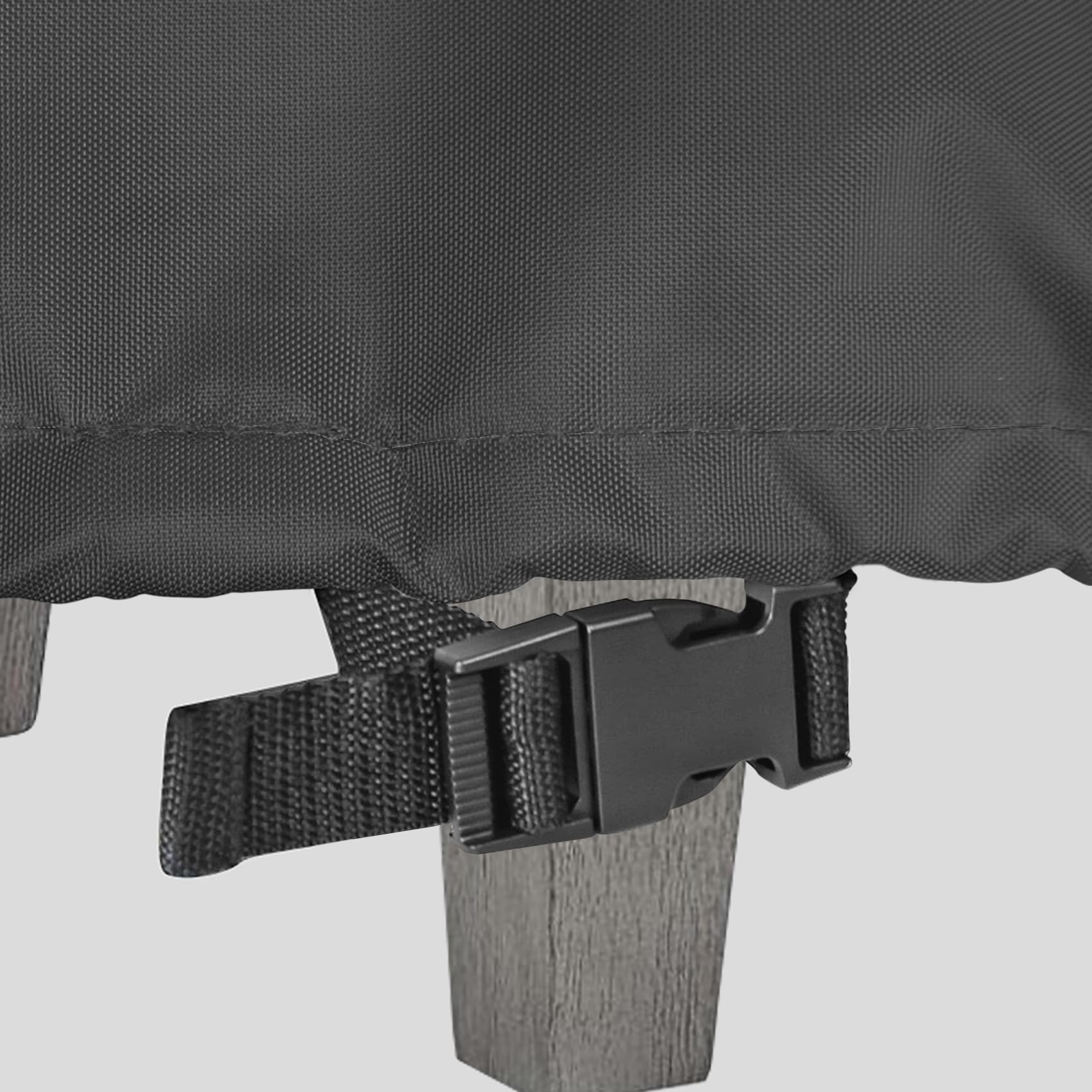 Waterproof Square Patio Ottoman Cover 22x22x17 Inches - Outdoor Furniture Protector for Side & End Tables - All-Weather Black Cover - Perfect for Backyard, Deck, and Garden Use
