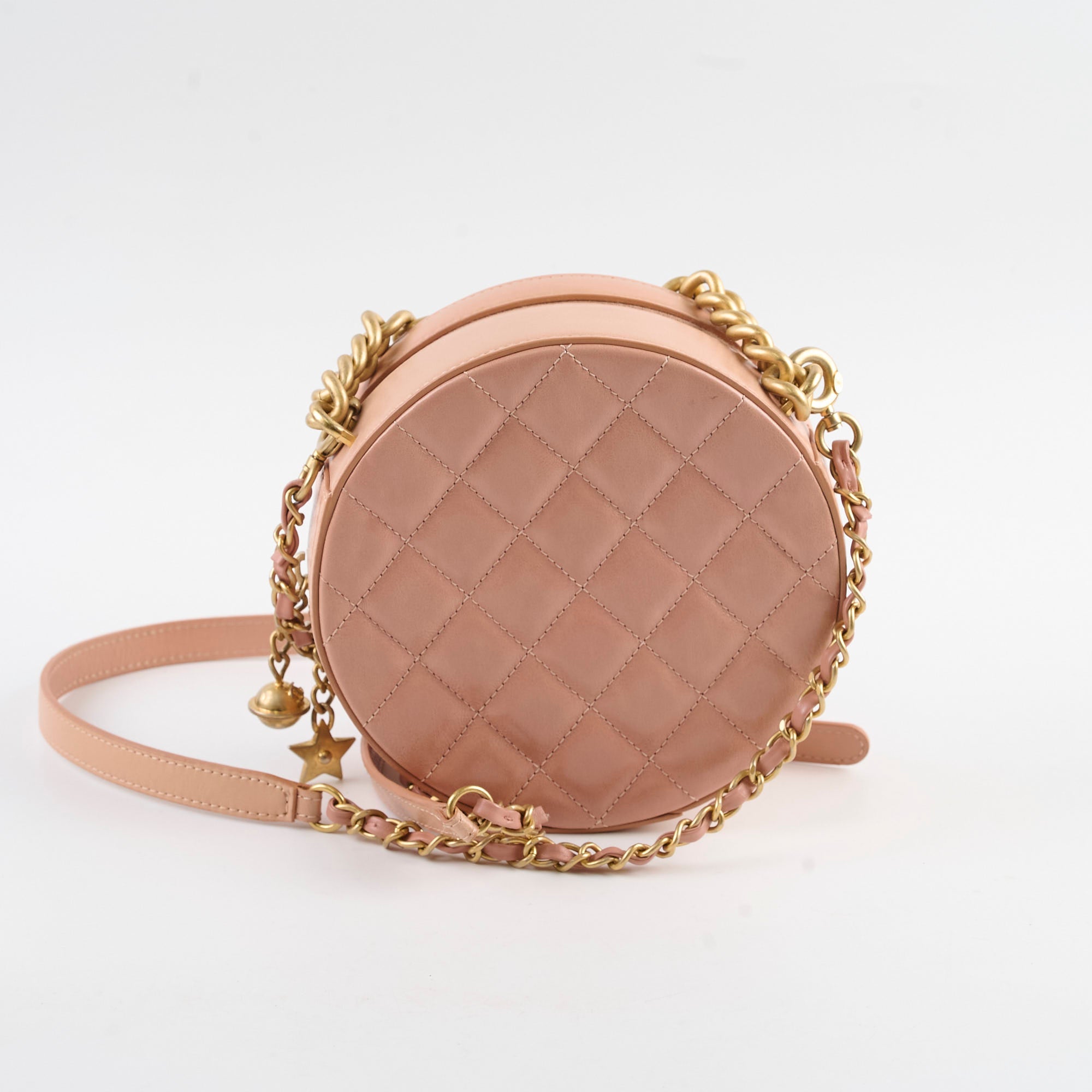 Chanel Round As Earth Crossbody Bag Peach Coral - Luxury Designer Handbag for Women, Perfect for Date Night, Parties & Everyday Use