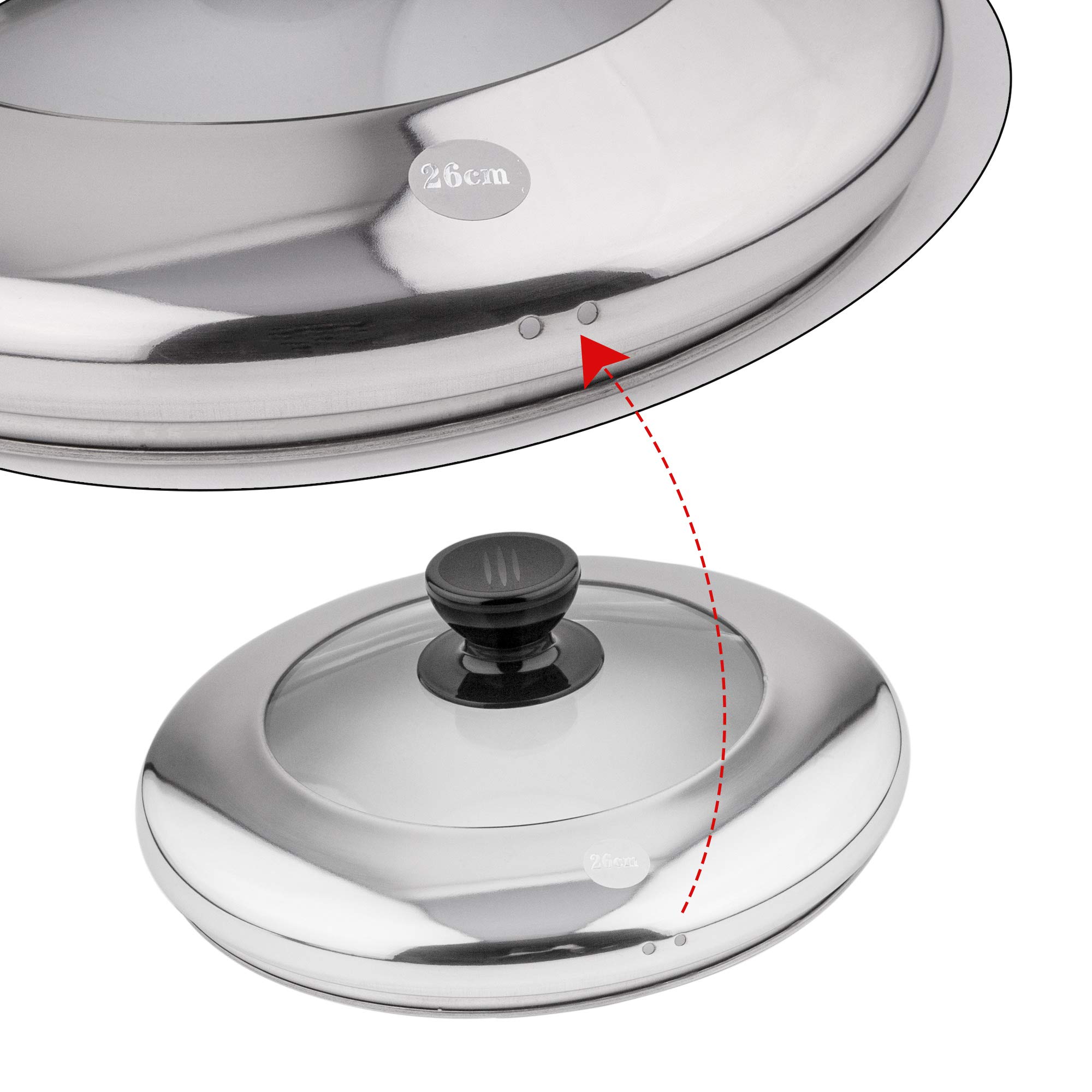 Premium 2-Tier Stainless Steel Steamer Pot Set with Insert Basket & Tempered Glass Lid - 6QT (22cm/8.7in) - Dishwasher Safe Cookware for Healthy Cooking - Perfect for Vegetables, Dumplings, Seafood & Meal Prep