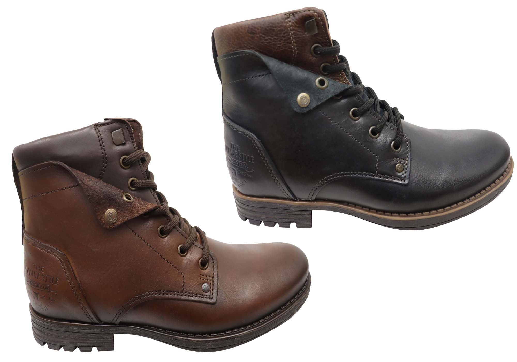 Julian Men's Comfortable Leather Boots - Handmade in Brazil - Stylish & Durable for Casual Wear, Work & Outdoor Adventures