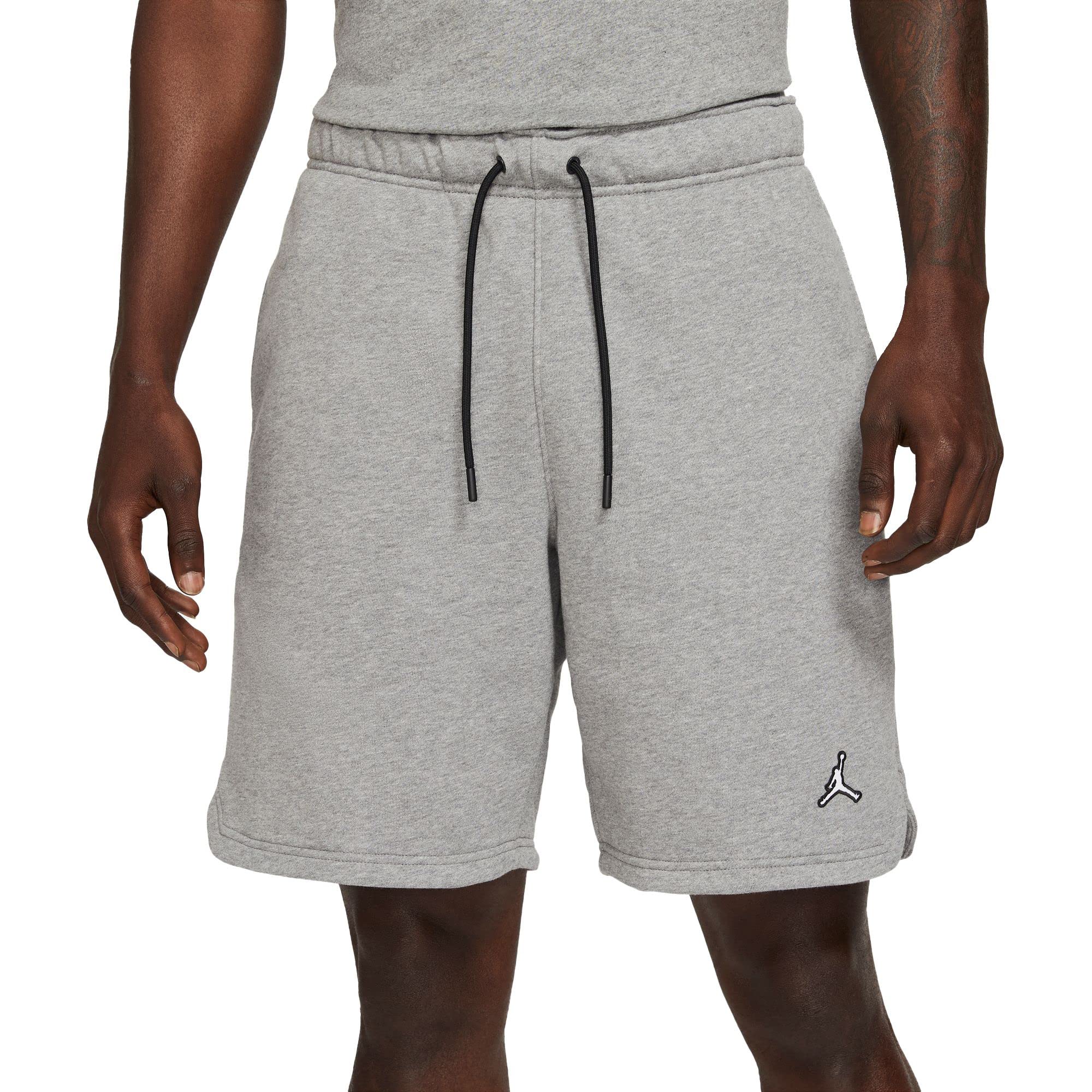 Men's Jordan Carbon Heather Essentials Fleece Shorts - Comfortable Athletic Shorts for Running, Gym & Casual Wear - Perfect for Basketball, Workouts & Lounge