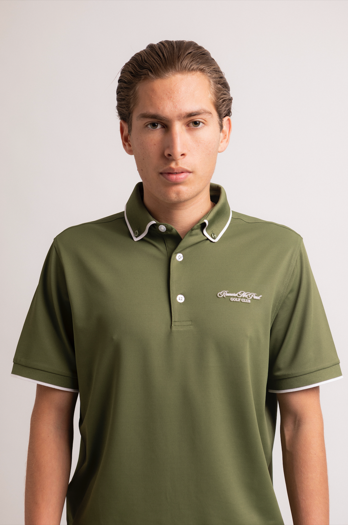Premium R&M Golf Club Green Polo Shirt for Men - Breathable & Moisture-Wicking Performance Golf Shirt - Perfect for Golf Courses, Country Clubs & Casual Wear