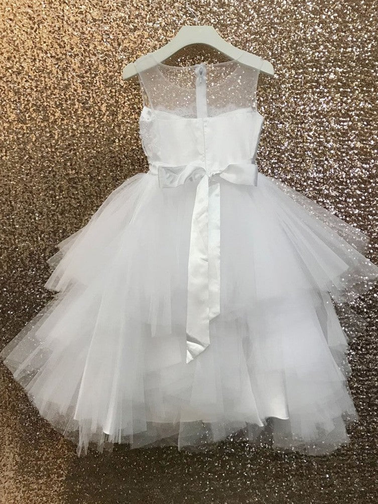 Ivory Beaded Applique Bridesmaid Dress for Big Girls - Sizes 8-16 | Elegant Formal Gown for Weddings, Prom & Special Occasions