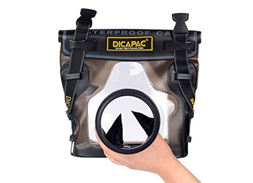 DiCAPac WP-S10 Pro DSLR Camera Waterproof Case - Underwater Photography Protection for Canon Nikon Sony DSLR Cameras - Perfect for Snorkeling, Diving & Beach Vacations