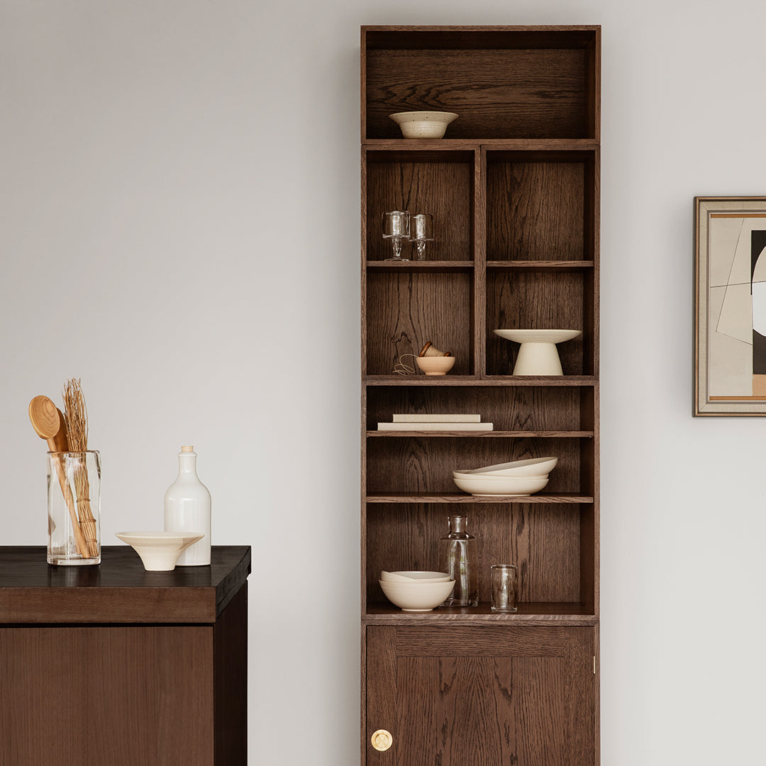 FK631110 Deep Bookcase with 2 Shelves - Modern Wooden Storage Shelf for Living Room, Office & Bedroom - Perfect for Organizing Books, Decor & Essentials