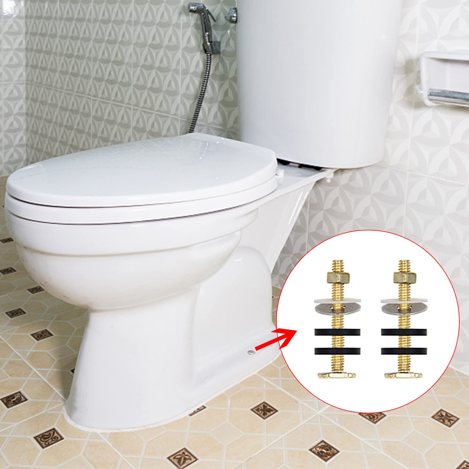 Thick Wax Ring Toilet Seal Kit with Brass Closet Bolts, PE Flange & Retainers - Waterproof, Odor-Proof Toilet Bowl Gasket for Secure Installation | Perfect for Bathroom Renovations & Plumbing Repairs