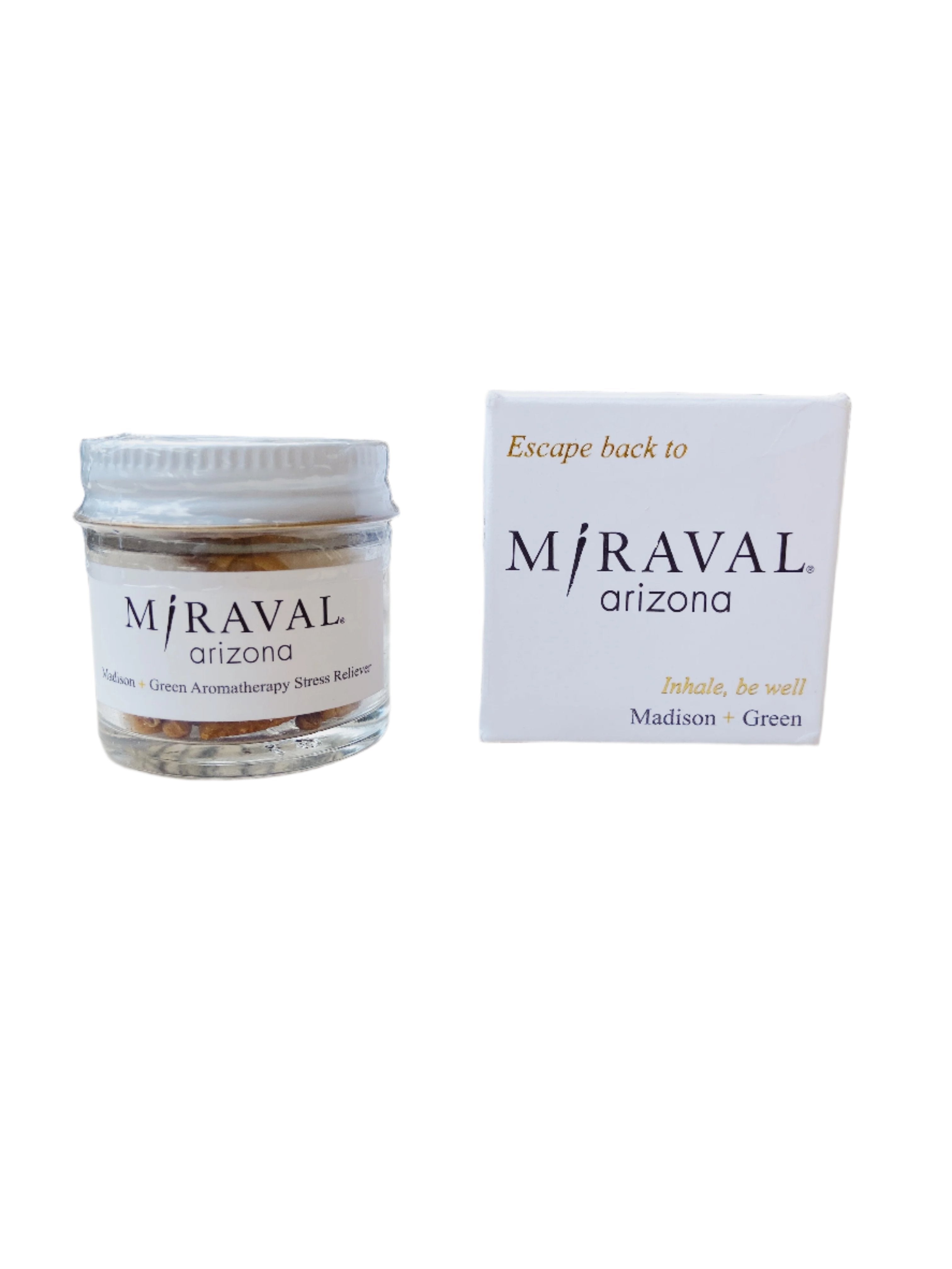 Miraval Aromatherapy Essential Oil Inhaler by Madison + Green | Portable Stress Relief for Travel, Yoga & Meditation