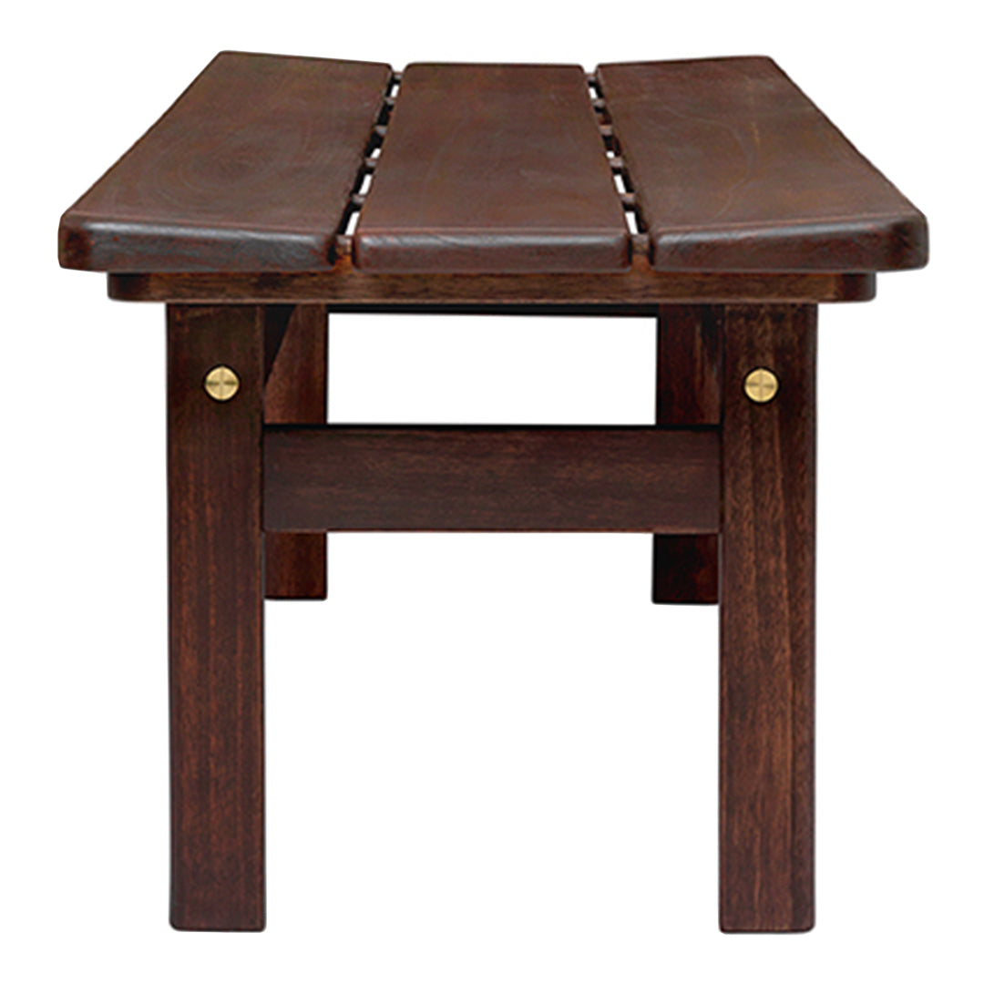BM0700 Asserbo Wooden Bench - Modern Outdoor Garden Bench for Patio, Backyard, and Park - Durable & Weather-Resistant Teak Wood Furniture