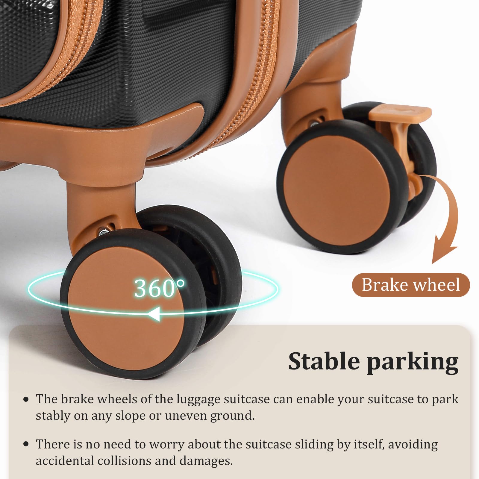 imiomo 20 Inch Hard Shell Carry on Luggage - Airline Approved TSA Lock Spinner Wheel Suitcase with USB Charging Port for Travel, Black | Perfect for Business Trips & Weekend Getaways