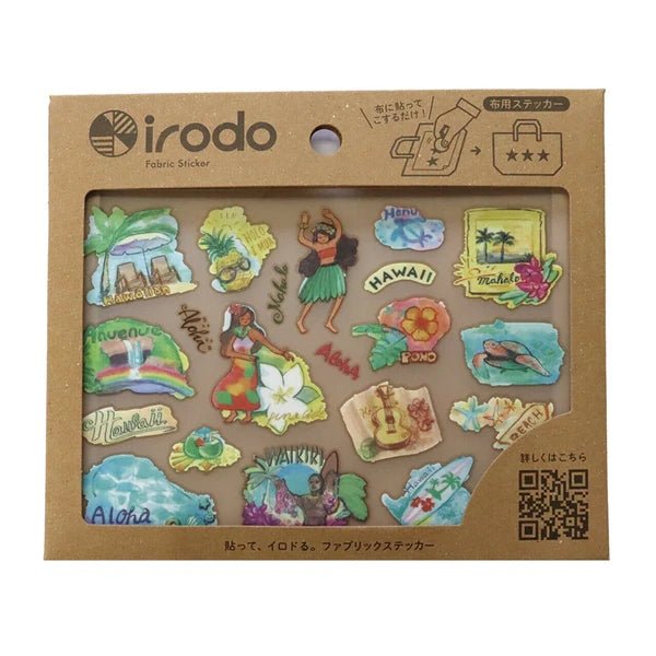 Premium Fabric Sticker Set - World Map & irodo Collection - DIY Scrapbooking, Journaling, and Home Decor Supplies for Creative Projects