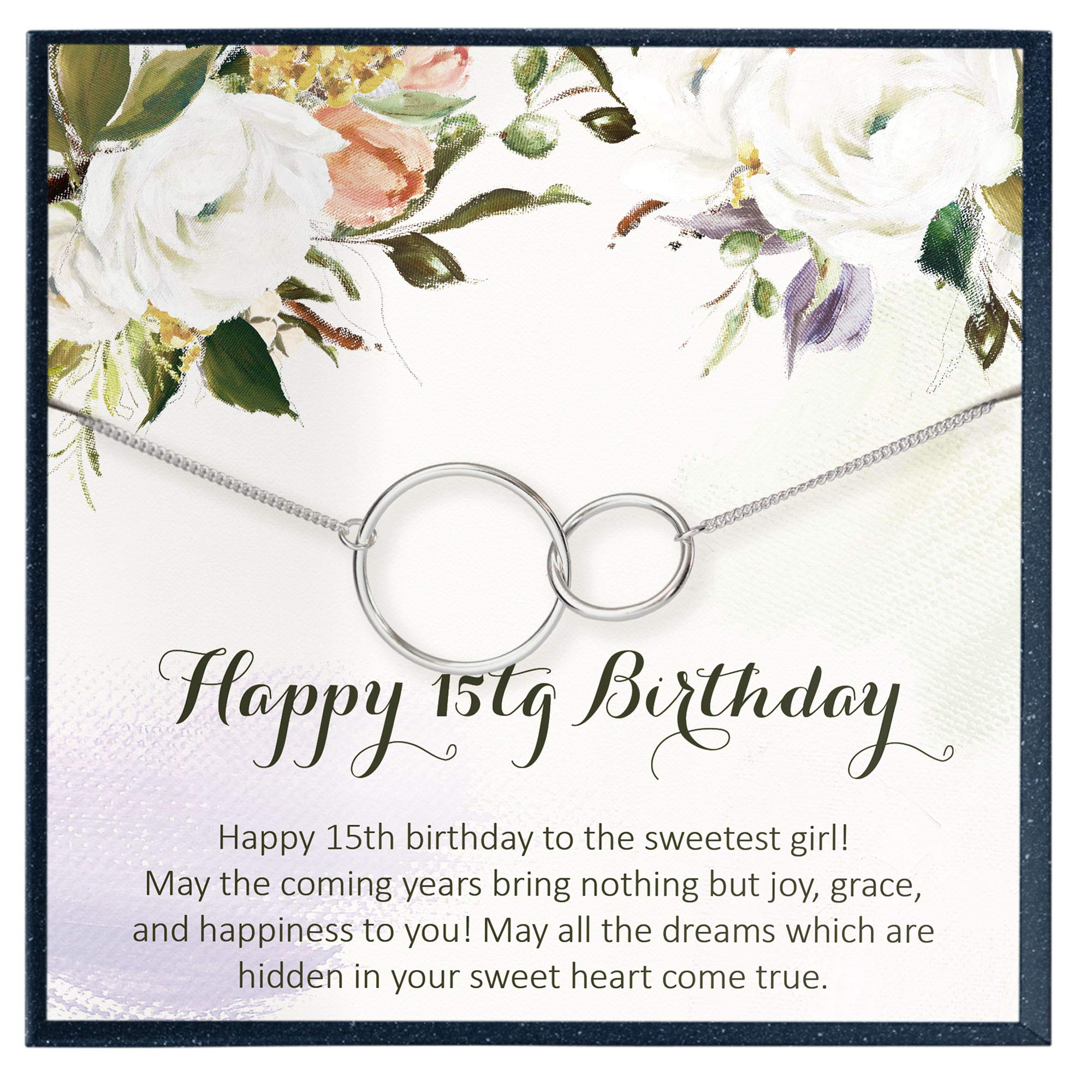 15th Birthday Gift for 15 Year Old Girl - Elegant Quinceañera Necklace Jewelry for Sweet 15 Celebration | Perfect for Quinceañera Parties, Milestone Birthday Presents & Special Occasions