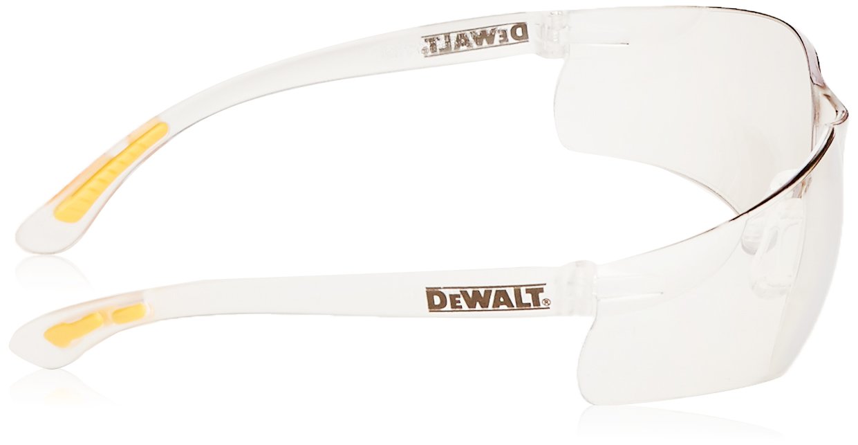 DEWALT Contractor Pro Safety Glasses - ANSI Z87.1 Certified, Clear Anti-Fog Lens for Indoor & Outdoor Work - Perfect for Construction, Woodworking, and DIY Projects