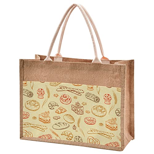 Eco-Friendly Jute Tote Bag - Reusable Burlap Straw Bag for Beach, Shopping, Groceries, Wedding Gift | Perfect for Picnics, Farmers Markets & Sustainable Lifestyle