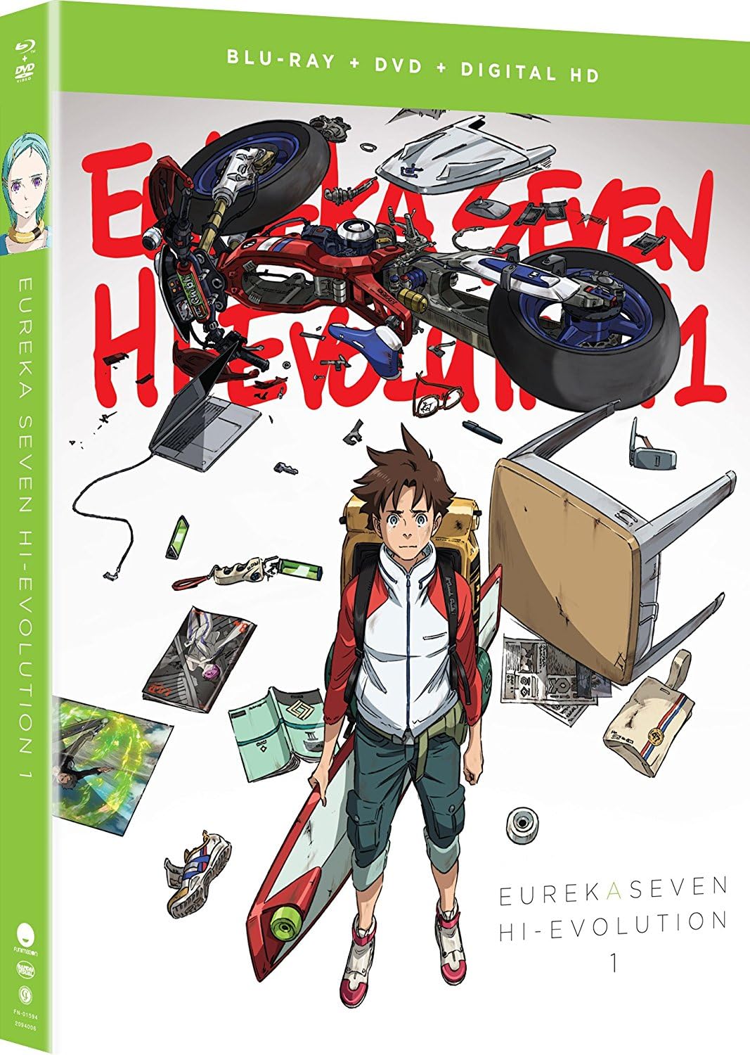 Eureka Seven Hi-Evolution 1: The Animated Movie Blu-ray | Sci-Fi Mecha Action Film | Perfect for Anime Collectors & Home Theater Enthusiasts