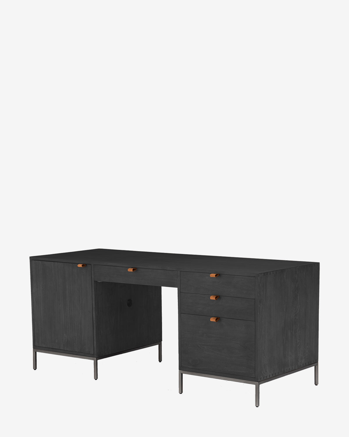 Ryker Desk - Modern Ergonomic Home Office Desk with Adjustable Height, Sturdy Metal Frame & Spacious Work Surface - Perfect for Remote Work, Gaming & Study