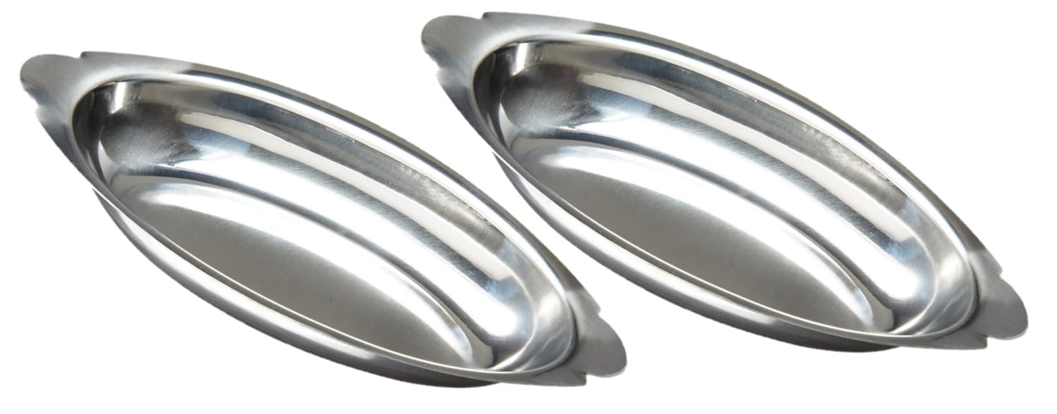 Soro Essentials - 2-Piece 15 oz Stainless Steel Oval Au Gratin Dish Set for Individual Servings - Perfect for Casseroles, Lasagna, Cobblers & More - Ideal for Dinner Parties, Holiday Meals & Family Gatherings