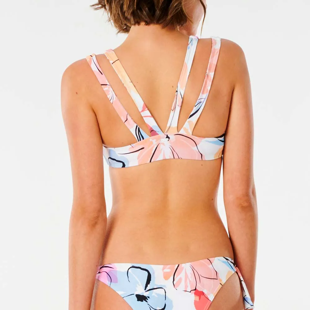Rip Curl Women's Blossom Reversible Crop Bikini Top - Swimwear for Beach, Pool & Surfing | Adjustable Straps & Comfort Fit