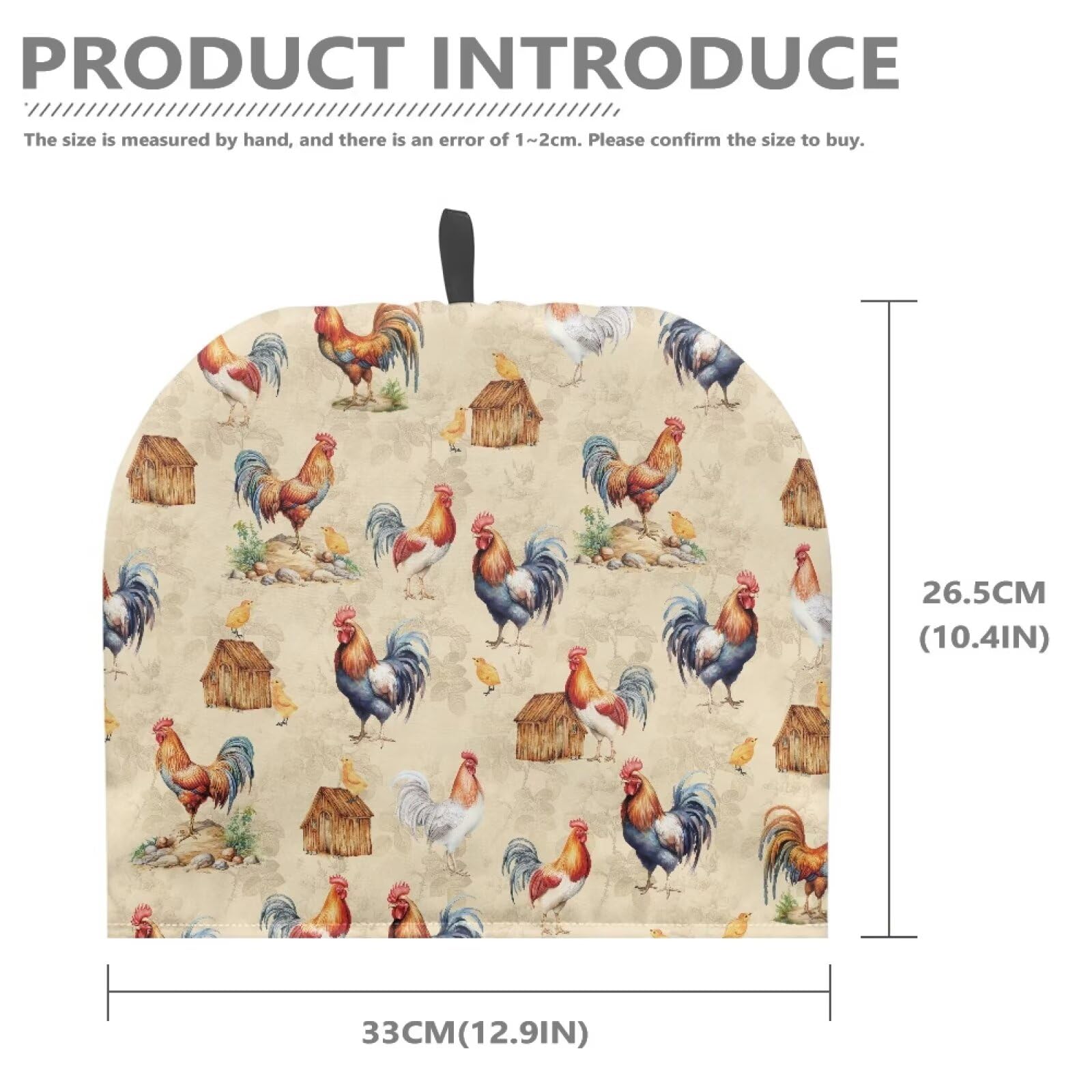 Rooster Tea Cozy - Insulated Tea Pot Cover for Keeping Tea Warm - Cute Kitchen Accessory & Home Decor - Perfect for Afternoon Tea, English Breakfast, and Cozy Kitchen Decor