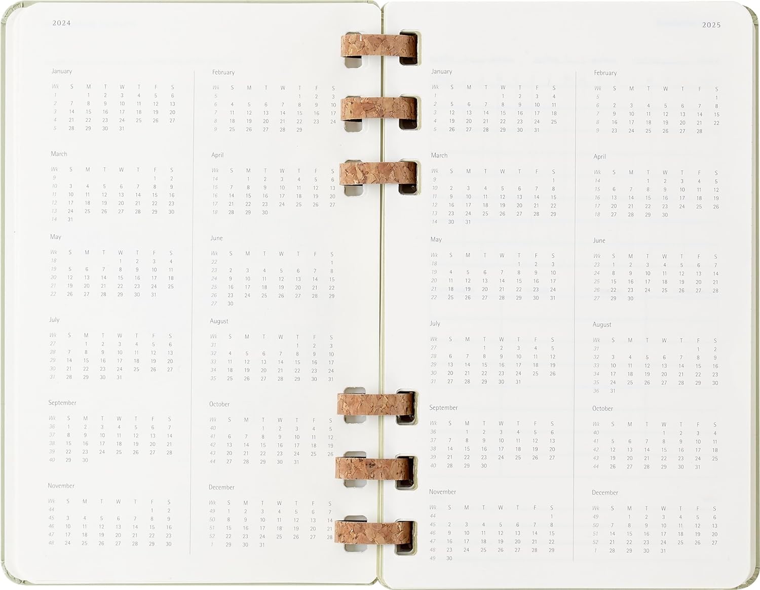 Moleskine 2024-2025 Academic Planner - 12 Month Spiral Notebook with Hard Cover, 5