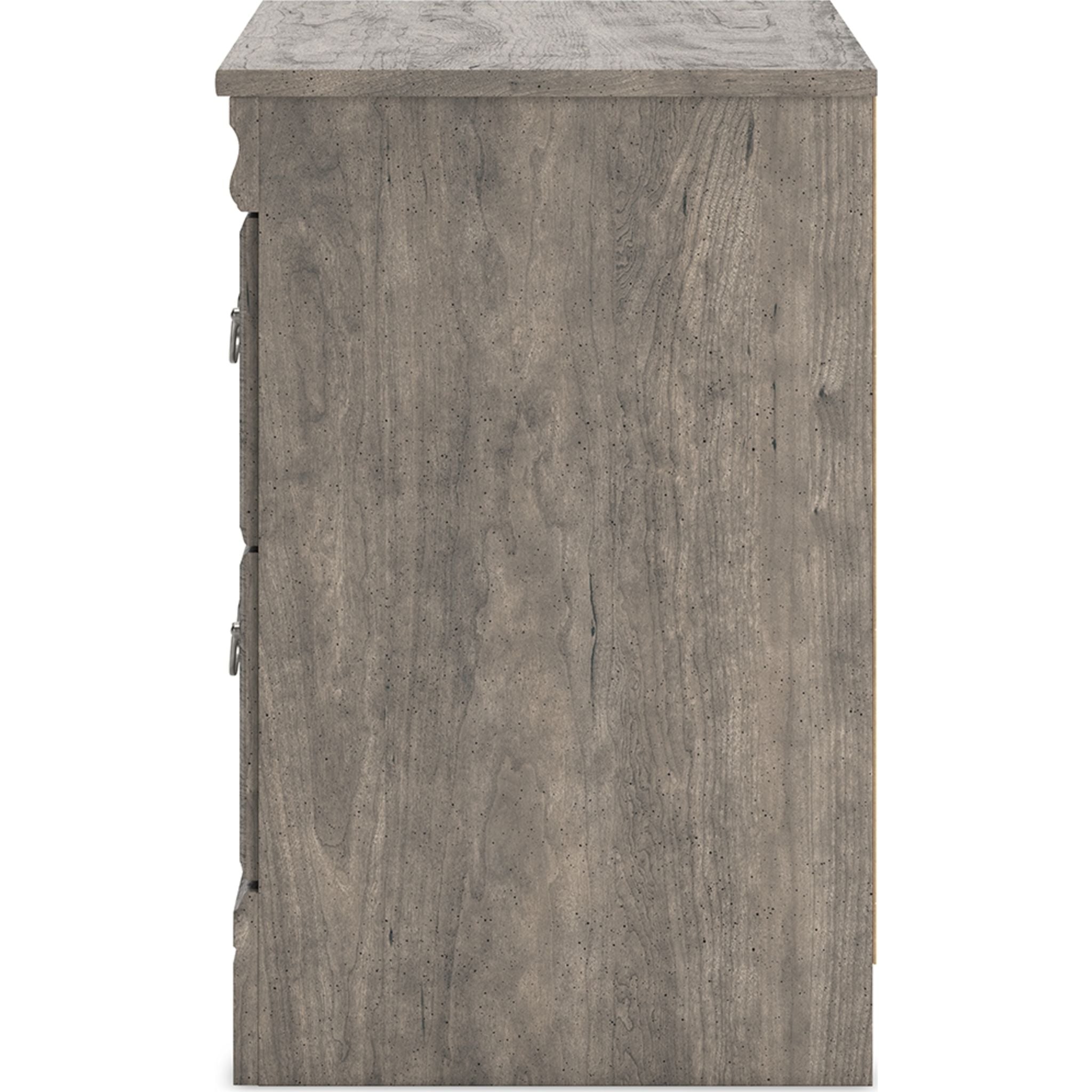 Bayzor Nightstand with Drawer - Modern Gray Bedside Table for Bedroom, Living Room, or Office - Compact Storage Furniture with Sleek Design