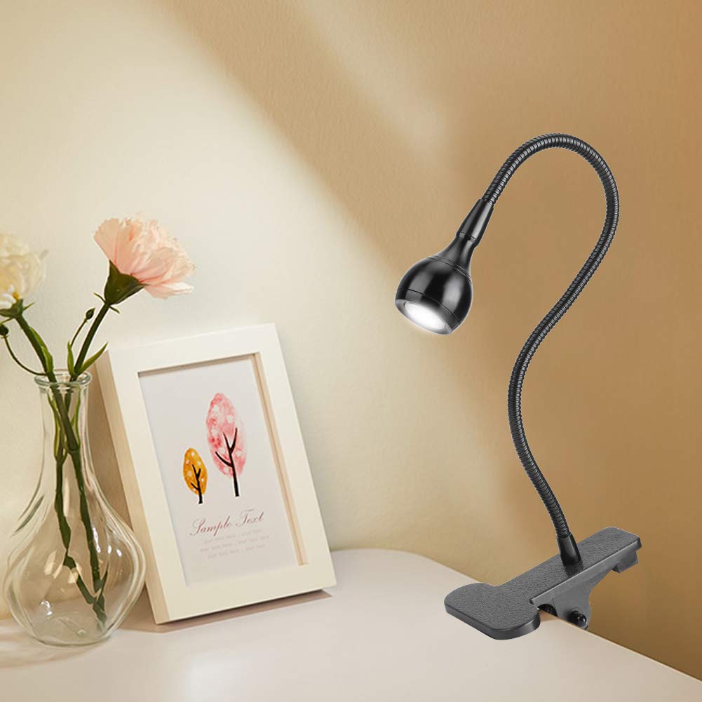 Yosoo USB LED Clamp Light - Adjustable Flexible Gooseneck Desk Lamp for Reading, Studying, Night Light | Perfect for Bedside, Office, Dorm Room & Home Use