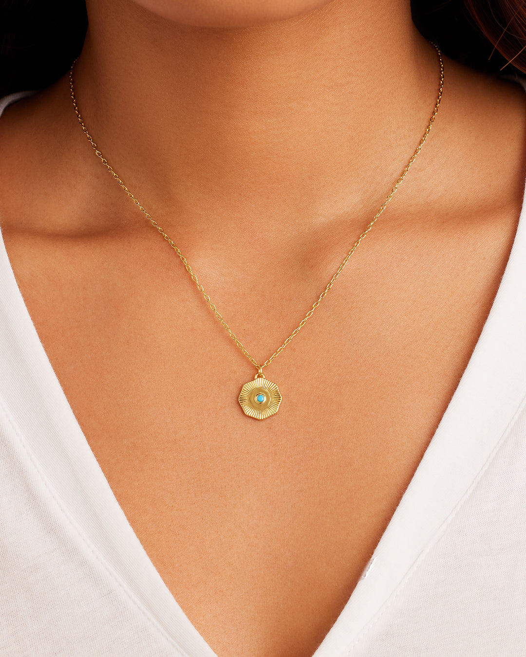 Birthstone Coin Necklace - Personalized Sterling Silver Pendant Jewelry for Women - Perfect Gift for Birthday, Anniversary & Mother's Day | Elegant Everyday Wear & Special Occasions