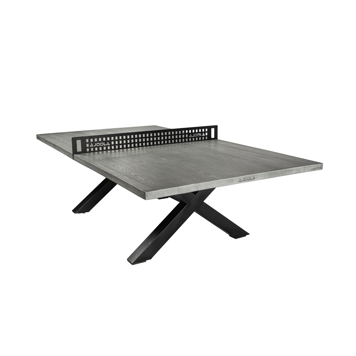 JOOLA Berkshire Gray Indoor/Outdoor Ping Pong Table - Professional Quality for Home, Office & Backyard Games