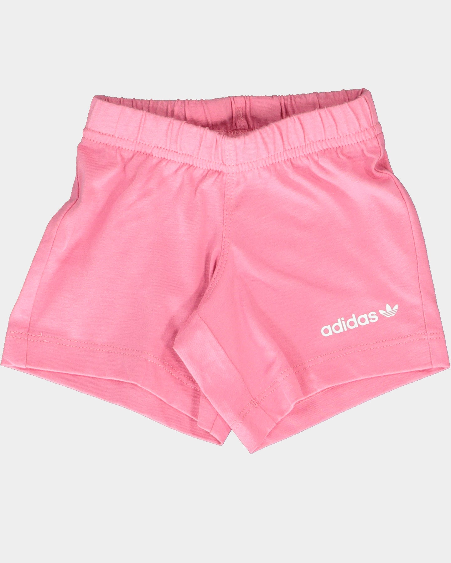 Adidas Adicolor Shorts and T-Shirt Set - White/Rose Tone | Men's Sportswear for Running, Gym & Casual Wear