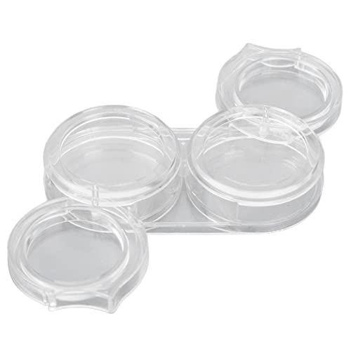 6-Piece Clear Plastic Jewelry Bead Storage Box Set - 6 Layer 12 Grid Organizer for Nail Art, Makeup, Eyeshadow & Small Accessories | Portable Beading Case for DIY Crafts, Travel & Home Organization