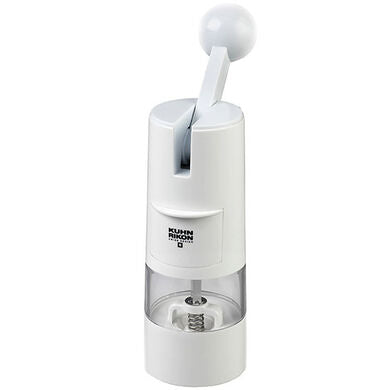 Premium Ratchet Grinder - Heavy Duty White Herb Grinder for Spices, Tobacco & Herbs | Perfect for Cooking, Baking & DIY Blends | Durable Kitchen & Travel Accessory