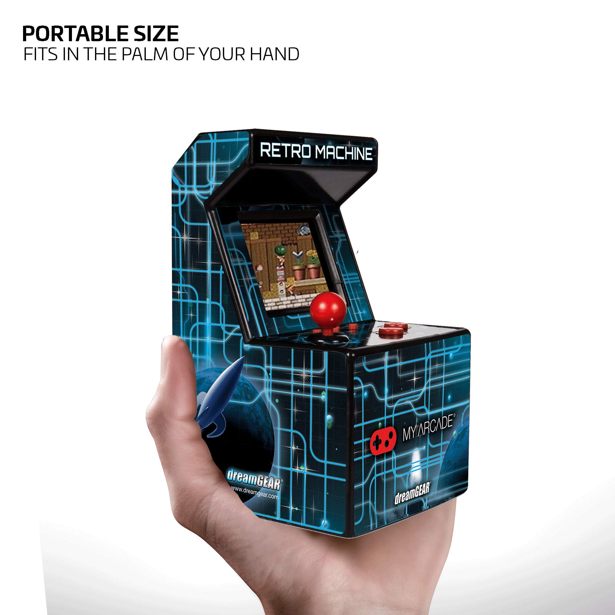 My Arcade Retro Machine Playable Mini Arcade - 200 Classic Games Built-In | 5.75 Inch Portable Gaming System with 2.5