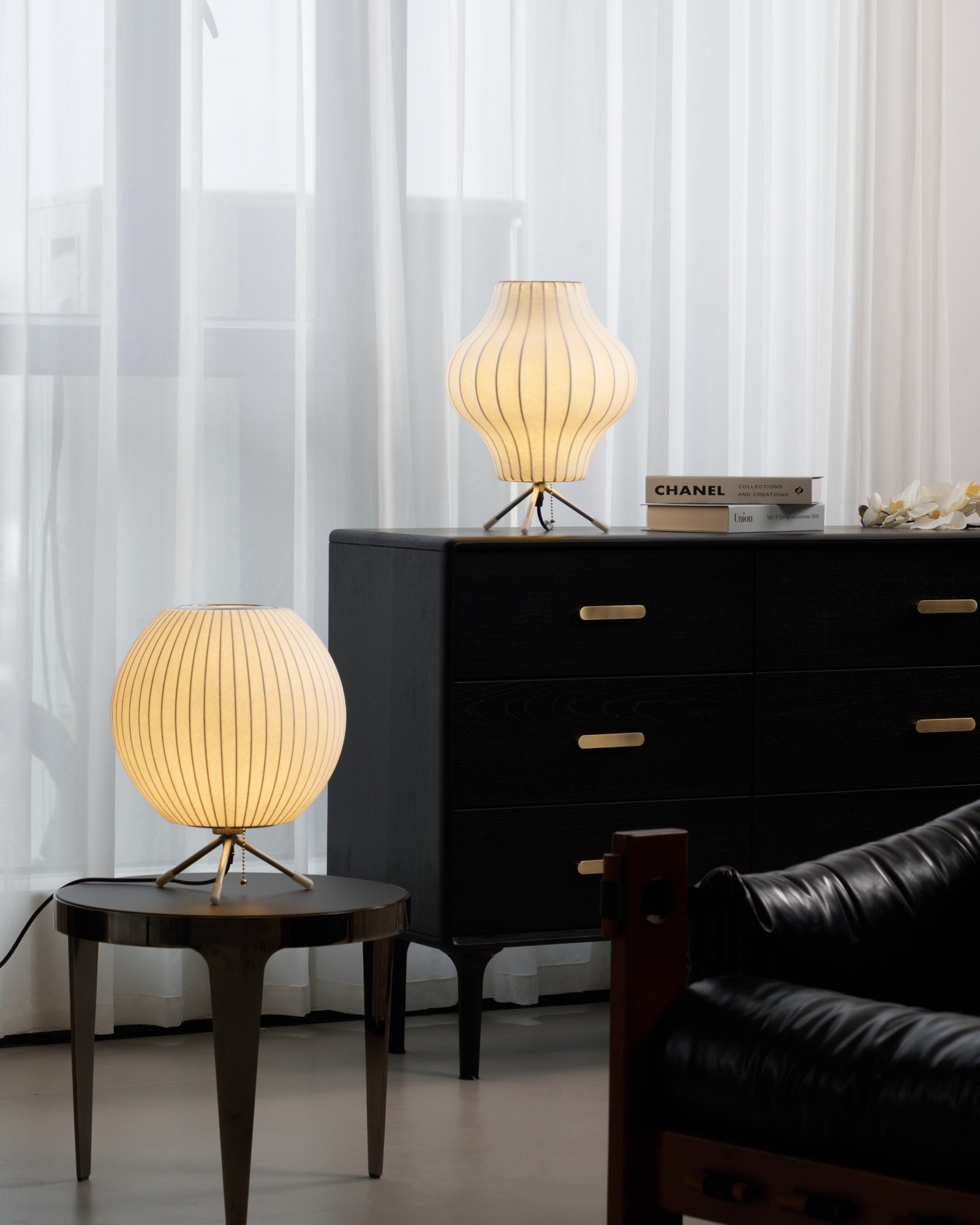 Nelson Tripod Table Lamp - Modern Adjustable Desk Light for Home Office, Bedroom & Living Room - Stylish Mid-Century Design with Warm Ambient Lighting