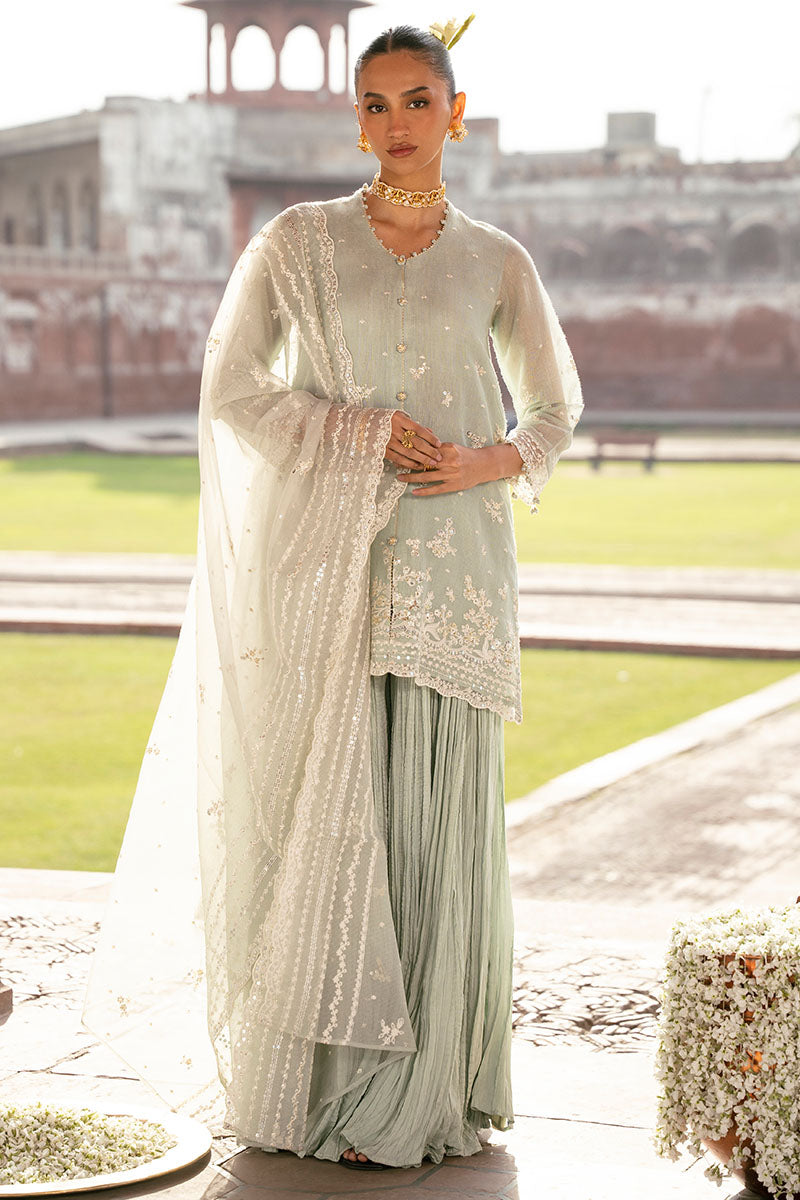 MINT HAZE 3PC Set (Shirt, Trouser & Dupatta) - Stylish Ethnic Outfit for Women | Perfect for Weddings, Parties & Festive Occasions